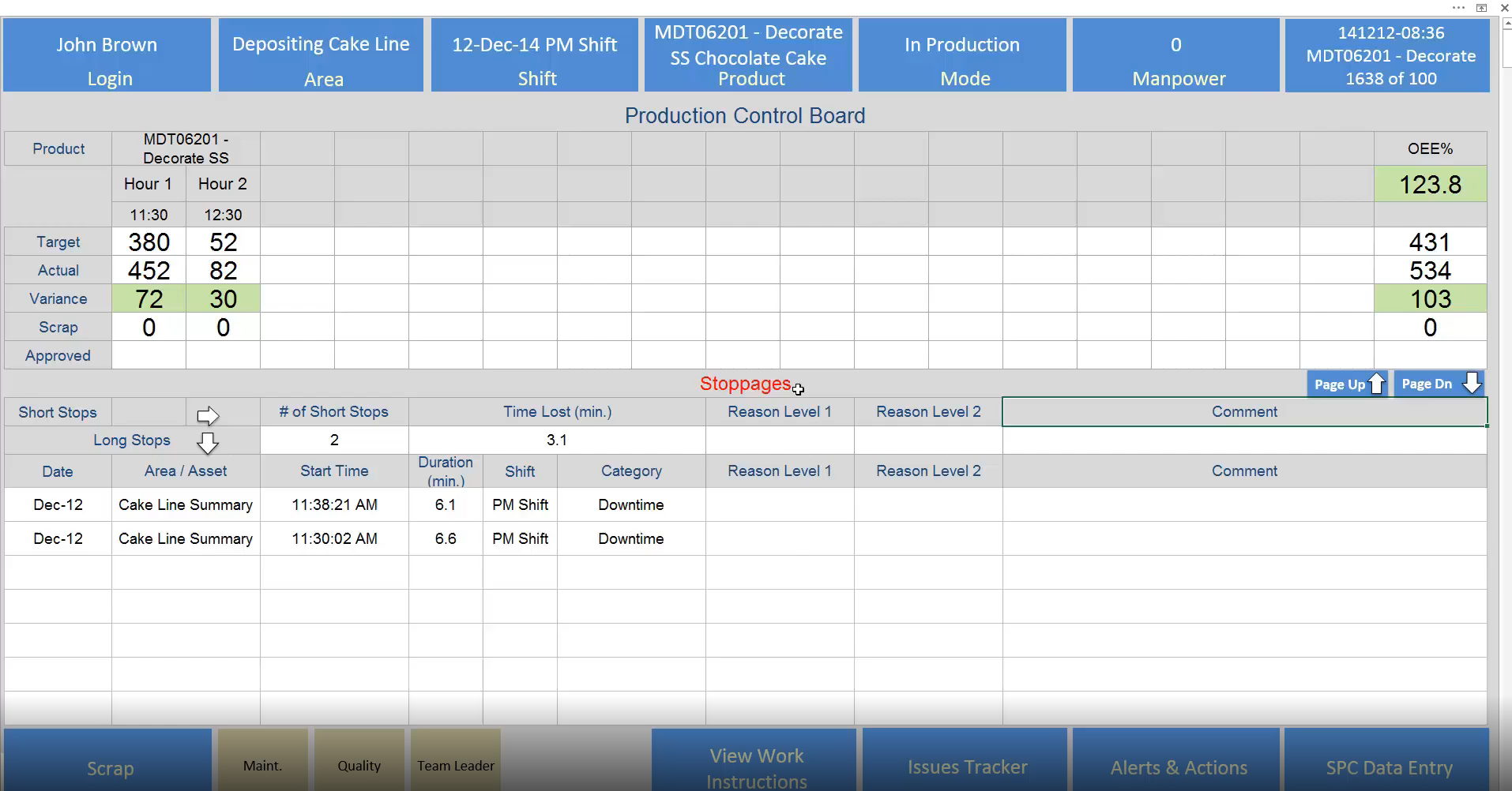 Changing Products (Changeovers) 10in6 Inc.